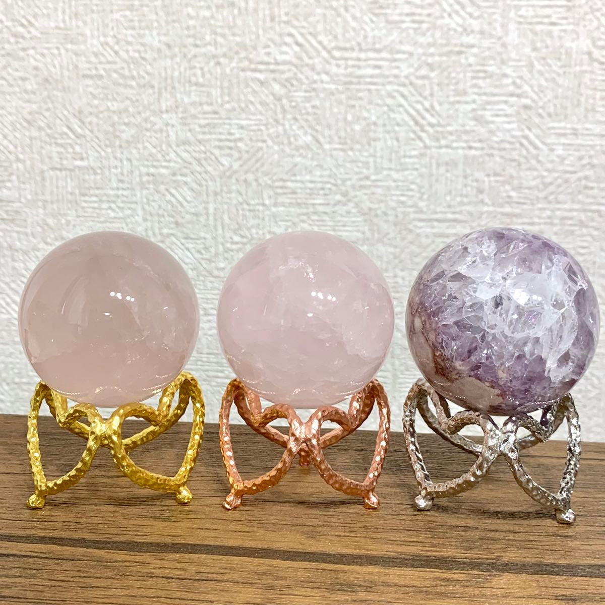 ピンクアメジストフラワーアゲート スフィア 直径4 3cm ブラジル産