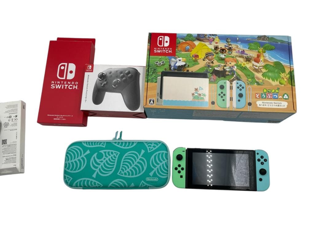 スイッチ あつまれどうぶつの森 セット プロコントローラー ケース付き Nintendo Switch】 ニンテンドー スイッチ コントローラー (有線