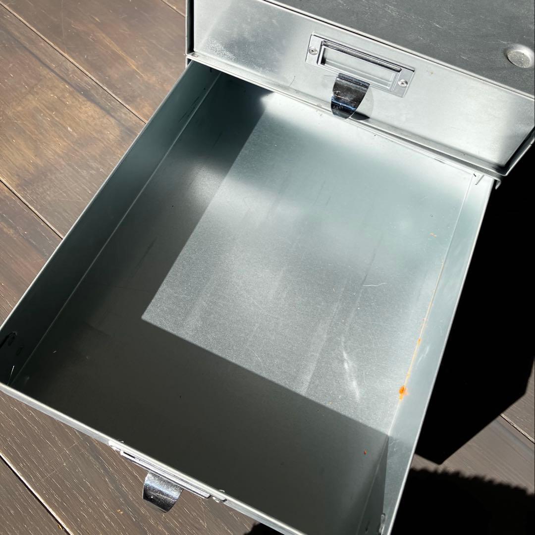 ダルトン 3段金属引き出しボックス シルバー - メルカリ