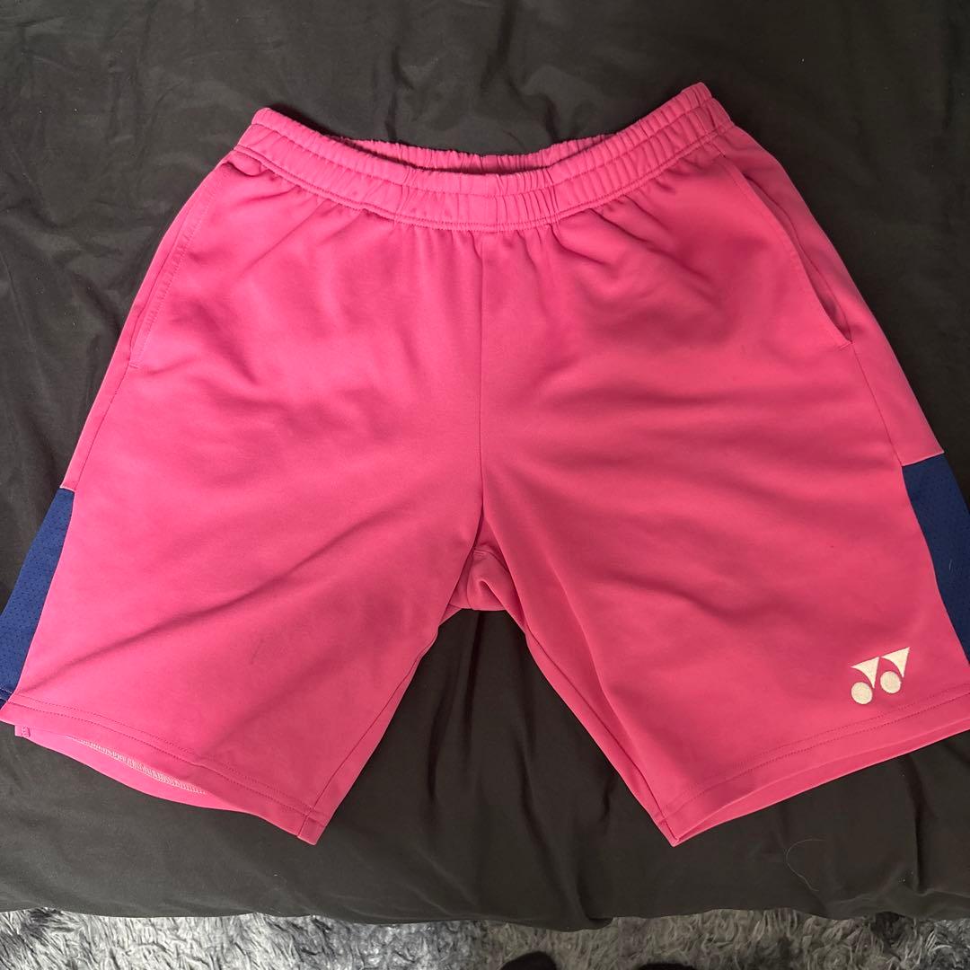 バドミントン ピンク ハーフパンツ 日本代表着用モデル YONEX（ヨネックス） バドミントン ウェア YONEX MEN ニットハーフ
